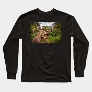 Pathway over Hissey Bridge Long Sleeve T-Shirt